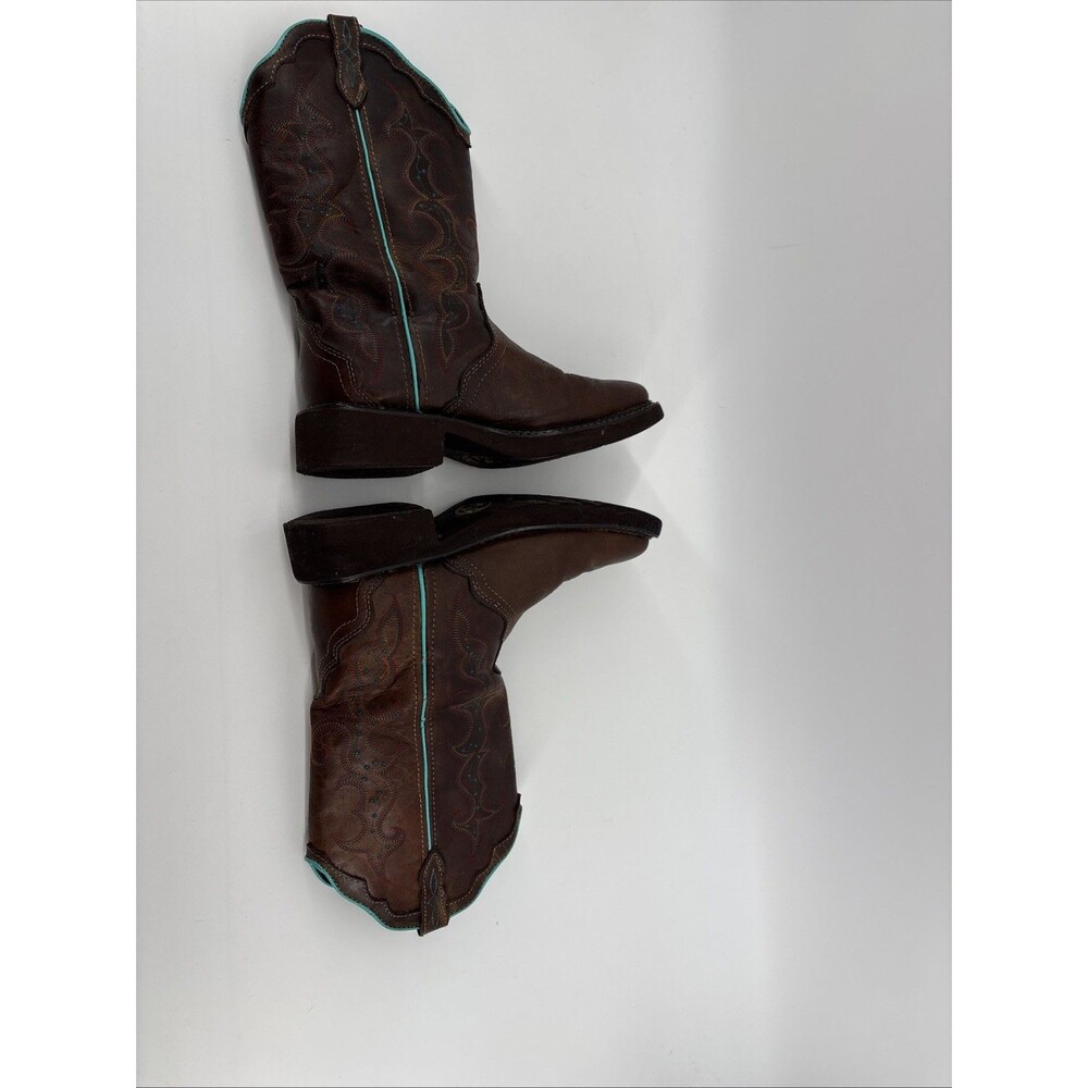 Justin Gypsy Raya Brown Leather Square Toe Cowboy Boots Women’s 7B GY2900 - Picture 6 of 7